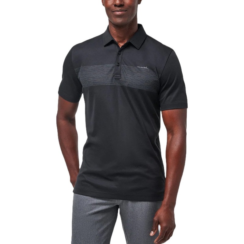 TravisMathew Aloha Spirit Golf Polo 2023 Black Small