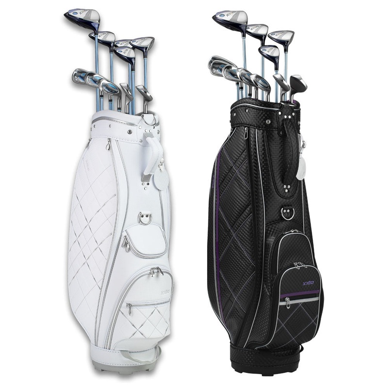XXIO 13 Premium Full Set – 24 Women Right 10 Clubs + 1 Cart Bag White