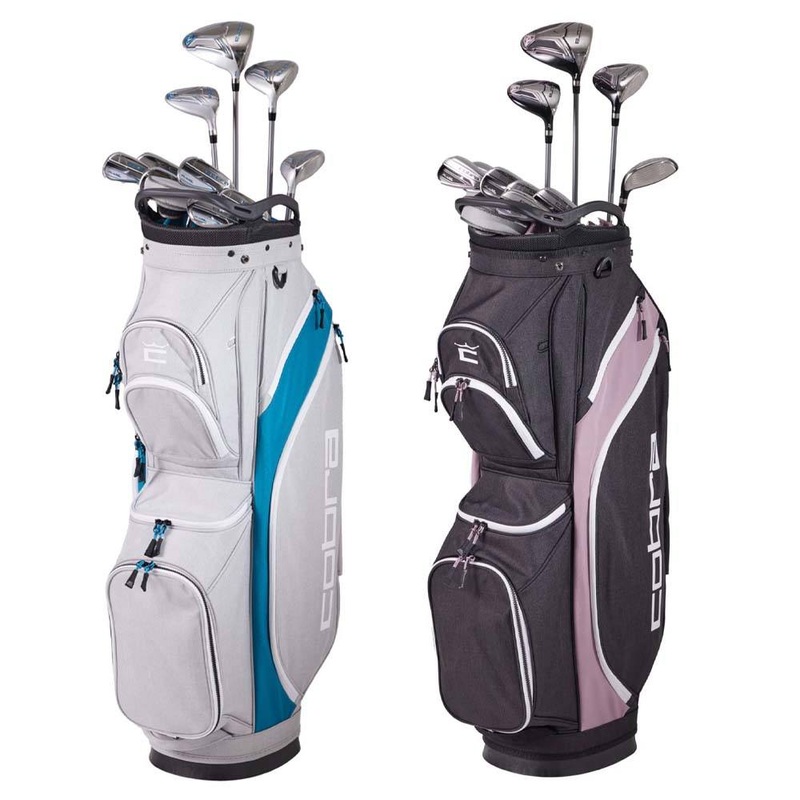 Cobra FLY-XL Full Set – 24 Women Right – 11 Clubs + 1 Cart Bag Cobra Fly-XL Ladies Graphite – Ladies Black/Elderberry