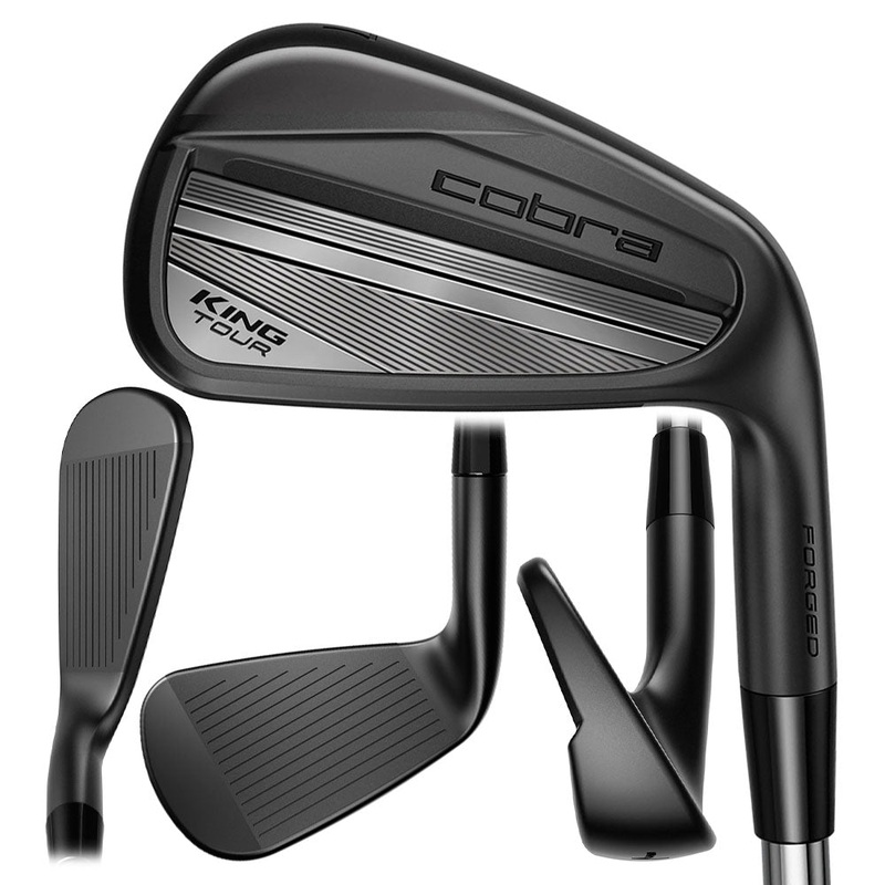 Cobra King Tour Black Forged Iron Set – 24 Men Right – 4-PW KBS $-Taper Black Steel – Stiff