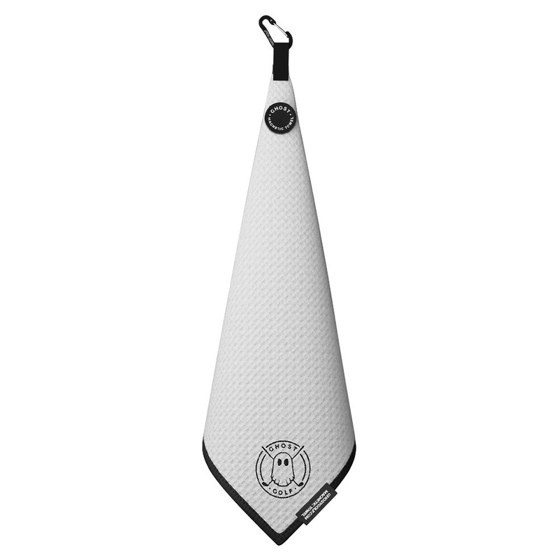 Ghost Golf Magnetic Greenside Golf Towel White
