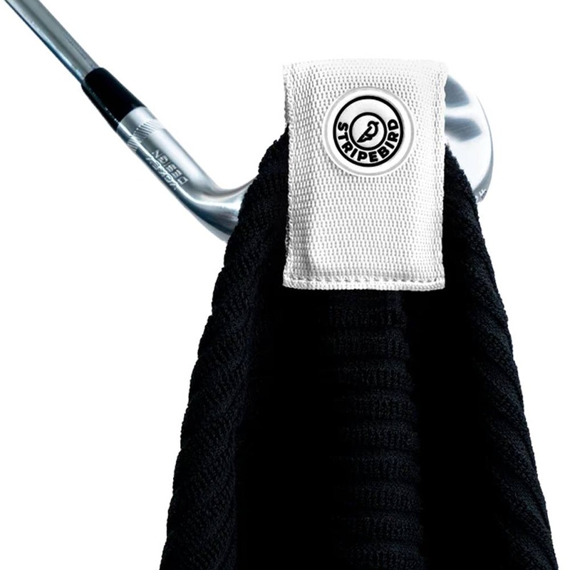 Golfio – Stripebird Magnetic Clip for Golf Towel White