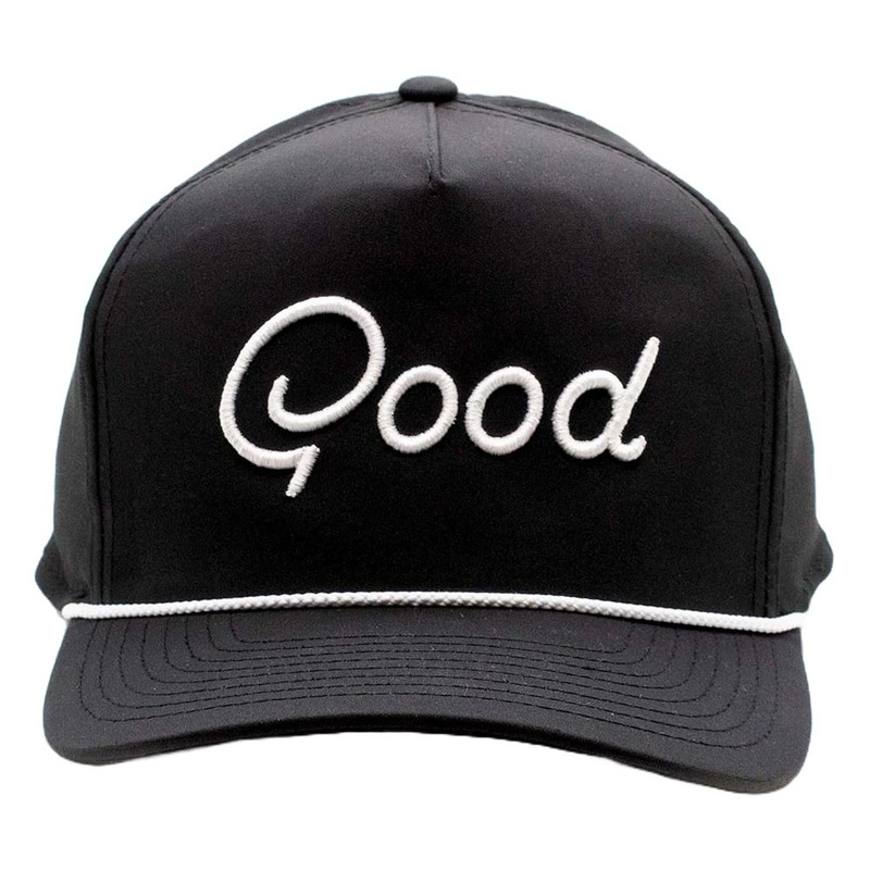 GoodGood Golf Hole In One Rope Golf Cap Black/White – 24 Men One Size Fits All