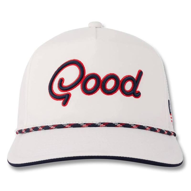 GoodGood Golf Livin’ The Dream Rope Golf Cap White – 24 Men One Size Fits All