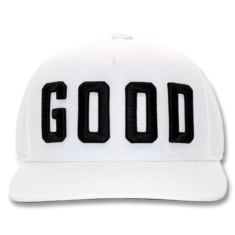 GoodGood Golf Team Good Varsity Trucker Golf Cap White/Black – 24 Men One Size Fits All