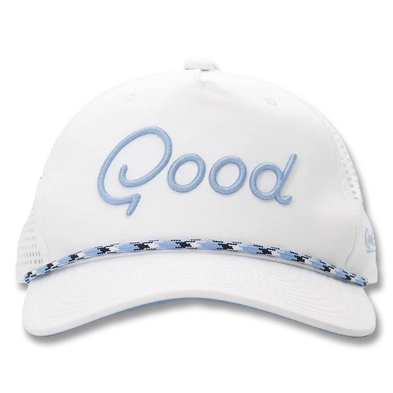 GoodGood Golf The Goodest Rope Golf Cap White – 24 Men White One Size Fits All