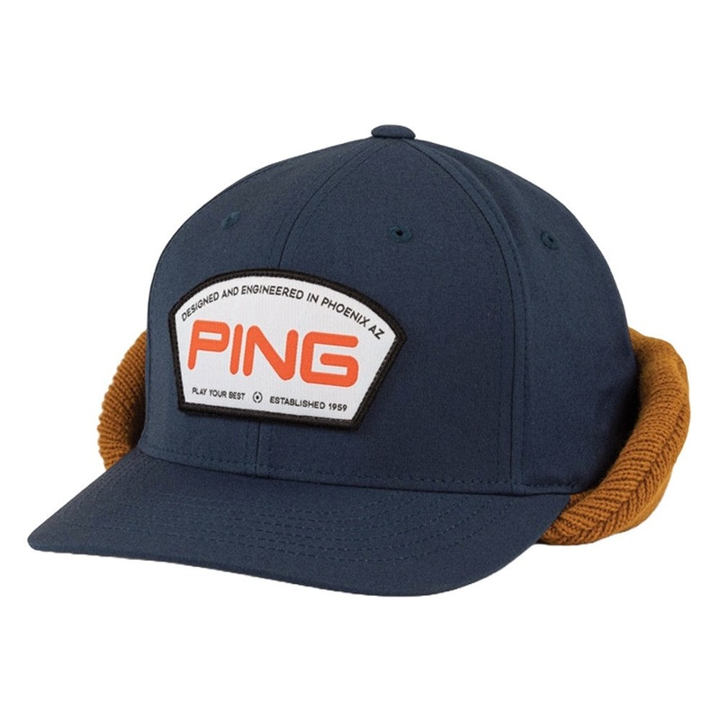 PING Hybrid 214 Golf Cap Navy/Buck – 24 Men One Size Fits All