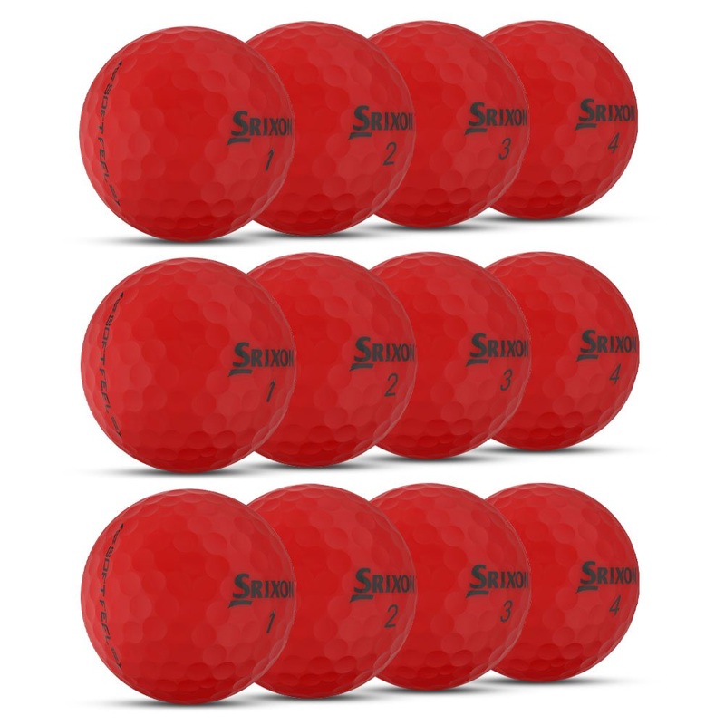 Srixon Soft Feel Golf Balls (Bulk – 4 Dozen) 1 Dozen Bright Red