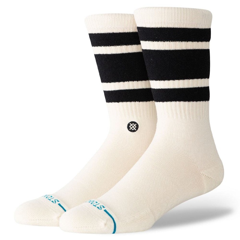 Stance Boyd Cozy Crew Golf Socks – 24 Men Black/White Small