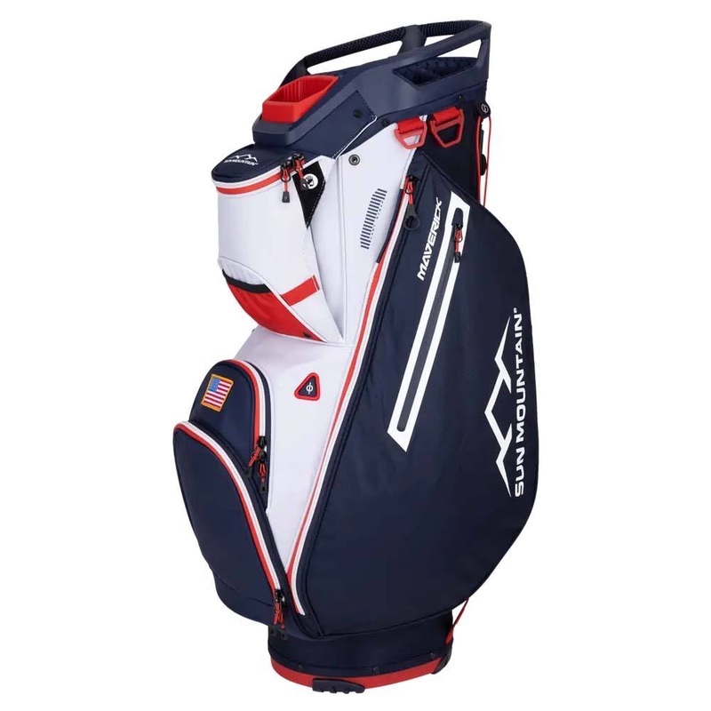 Sun Mountain Maverick Cart Bag – 25 Navy/White/Red