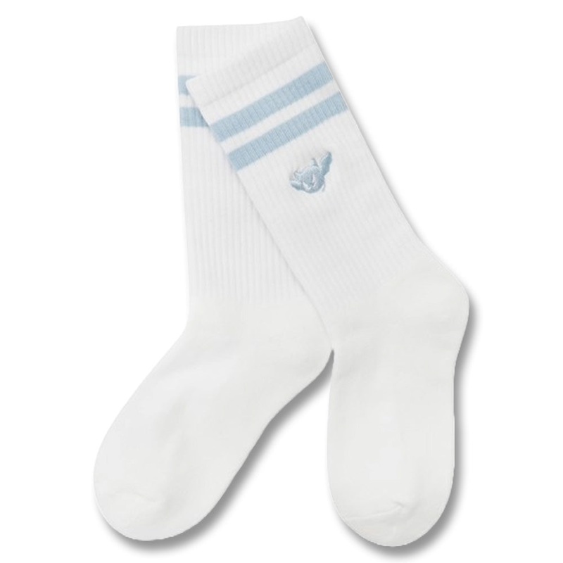 WAAC 7″ Stripe Golf Socks Women White One Size Fits All