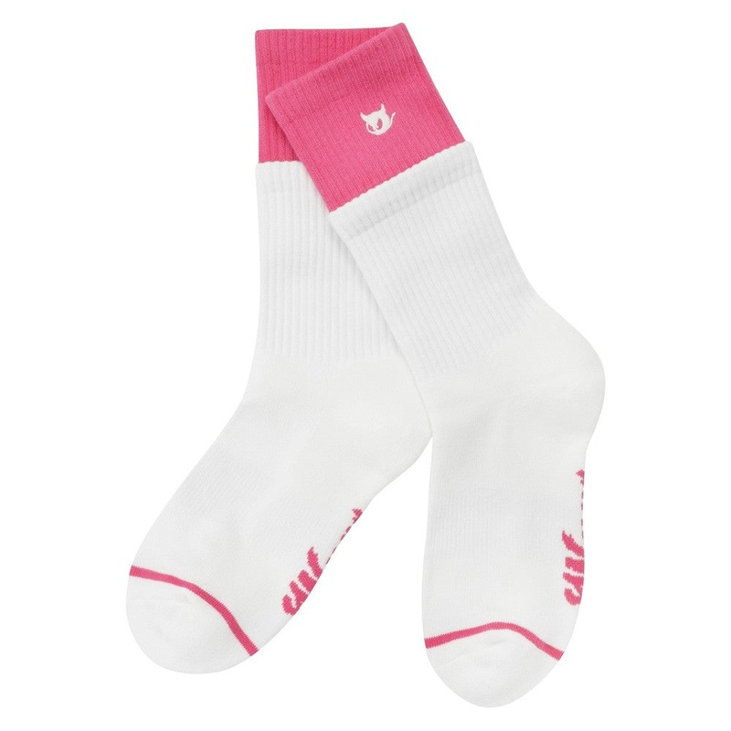 WAAC 8″ Double Golf Socks Women Pink One Size Fits All