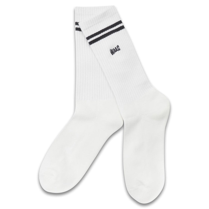 WAAC 8″ Stripe Golf Socks White One Size Fits All