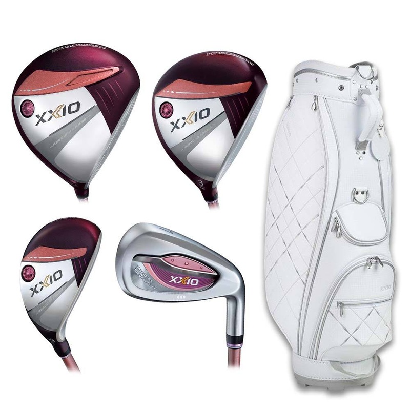 XXIO 13 Premium Bordeaux Full Set – 24 Women Right 10 Clubs + 1 Cart Bag