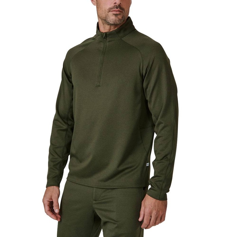 7Diamonds A-Game Quarter Zip Golf Pullover Olive – FW23 Men Small