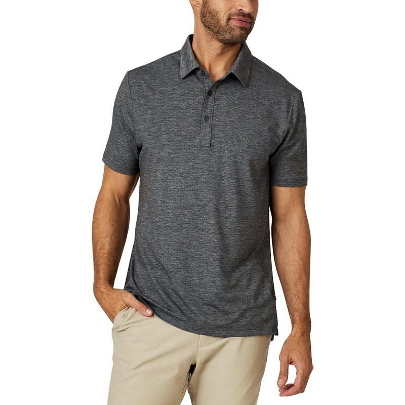 7Diamonds Nikos Golf Polo Charcoal – SS/FA23 Men Small