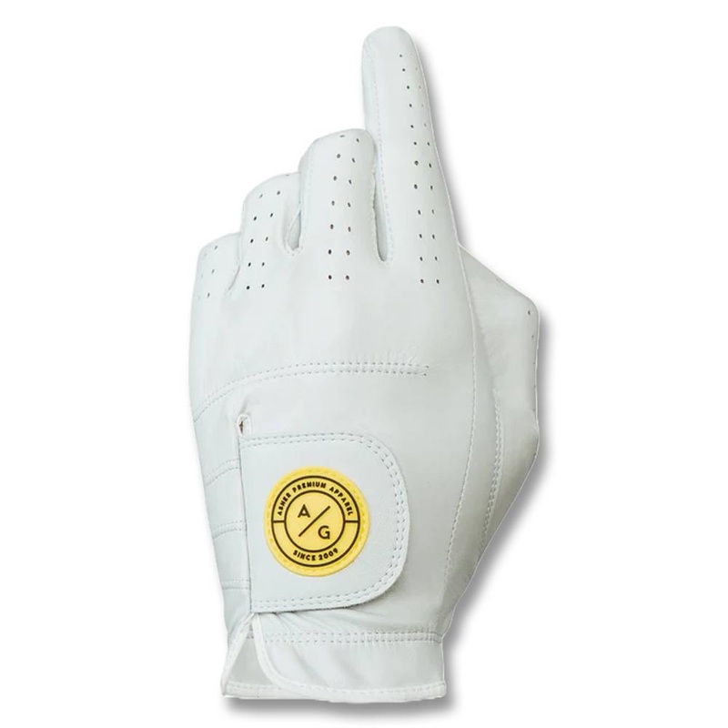 Asher Golf Utility Collection Stinger Golf Glove White – 24 Men Fit to Left Hand Small