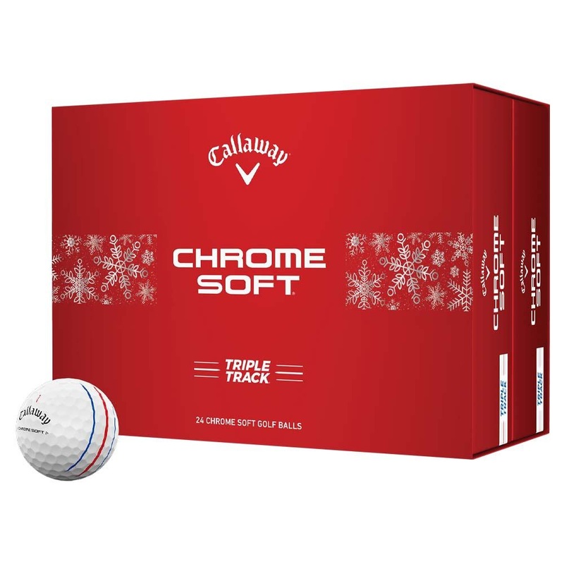 Callaway Chrome Soft 24 Triple Track Holiday 2 Dozen Golf Balls 2 Dozen White