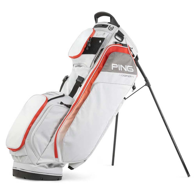 PING Hoofer 14 Stand Bag – 25 Light Gray/Red