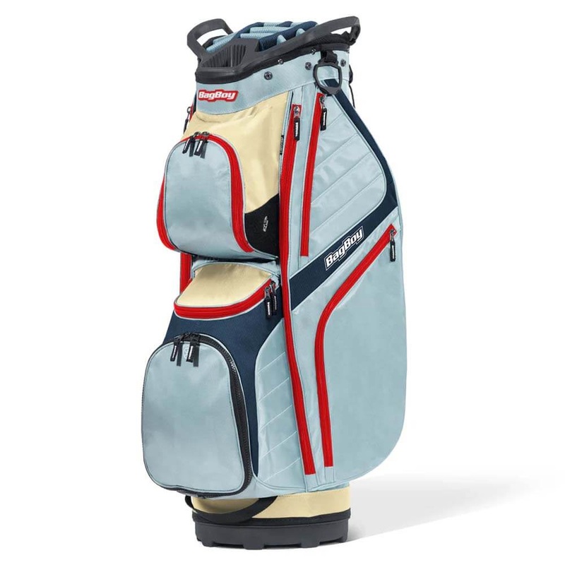 Bag Boy CB-15 Cart Bag – 25 Sky Blue/Navy/Red