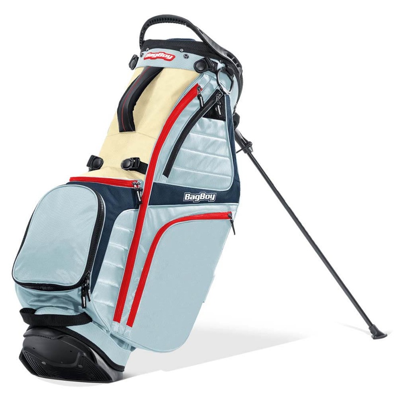 Bag Boy HB-14 Hybrid Stand Bag – 25 Sky Blue/Navy/Red