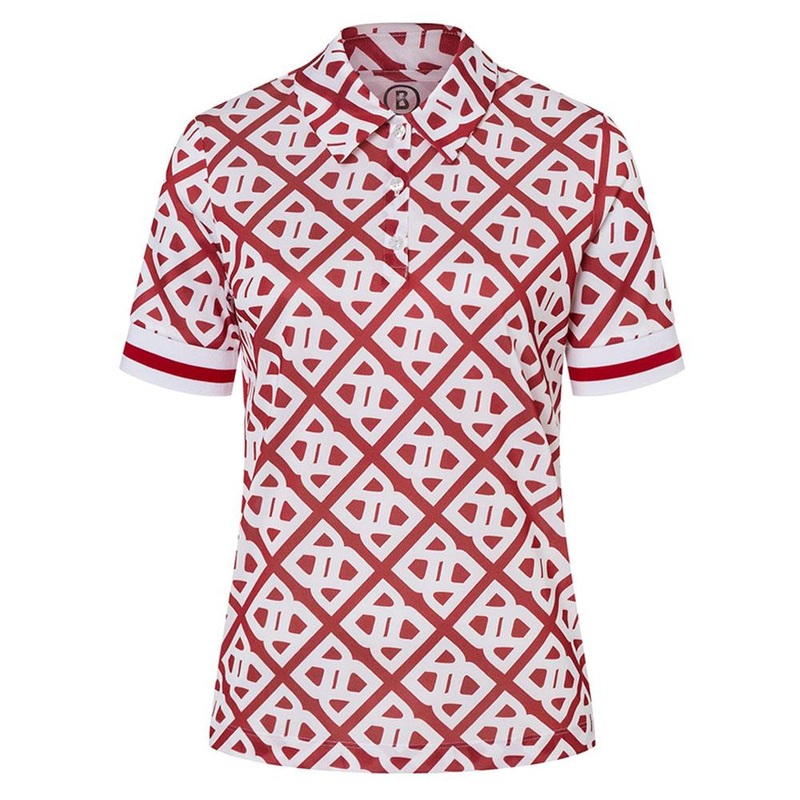 Bogner Calysa Golf Polo Red/White – SS24 Women X-Small