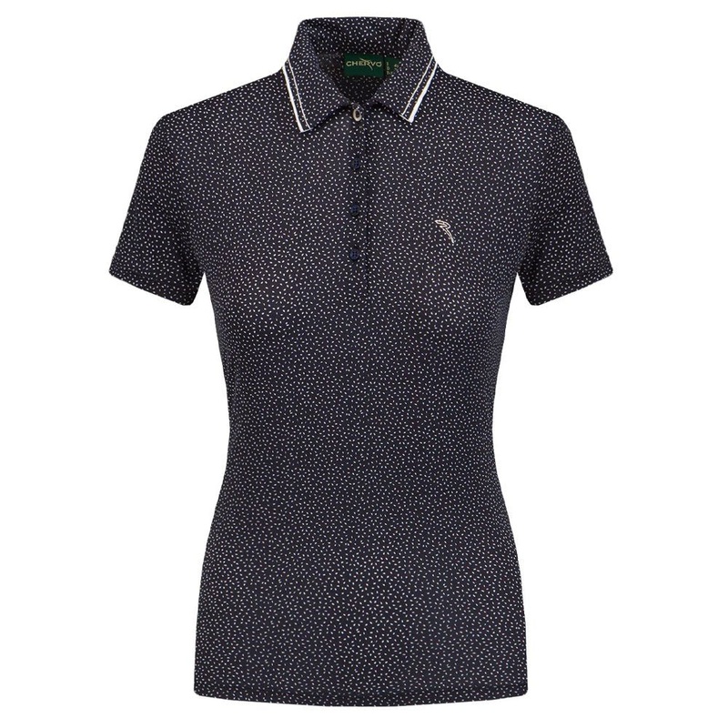 Chervo Atanasia Golf Polo Seed Print Navy – SS22 Women X-Small