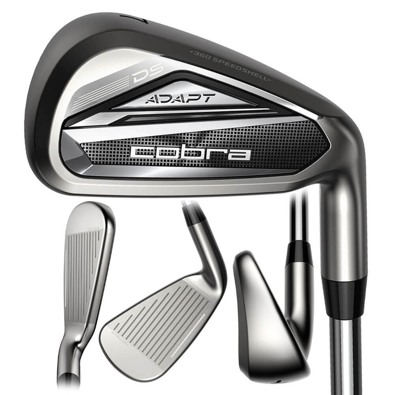 Cobra Dark Speed Adapt Iron Set – 25 Men Right – 4-PW KBS Tour Lite Steel – Stiff
