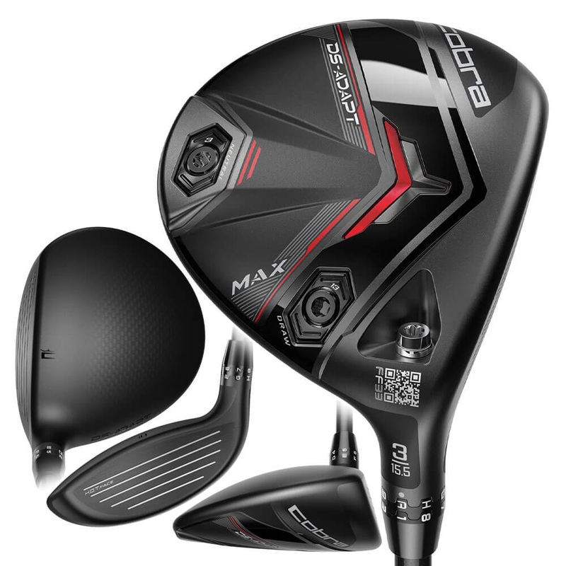 Cobra Dark Speed Adapt Max Fairway Wood – 25 Men Right – 3 – 15.5 True Temper Denali Red 50 Graphite – Senior