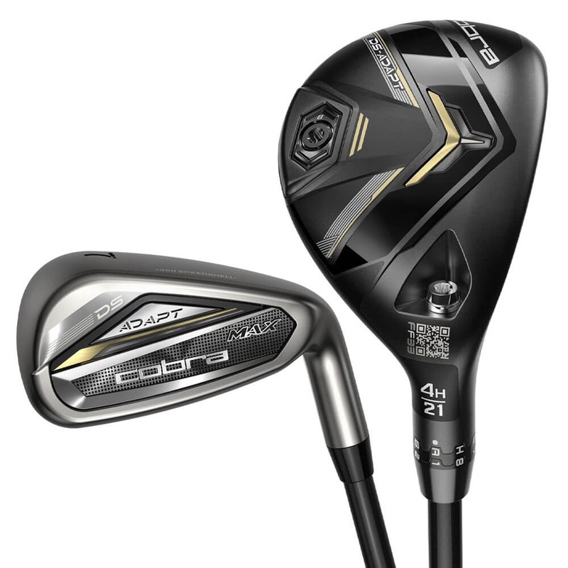 Cobra Dark Speed Adapt Max Hybrid Iron Set – 25 Women Right – 5-6H & 7-PW & SW Hybrids (Graphite) / Irons (Graphite) – Ladies