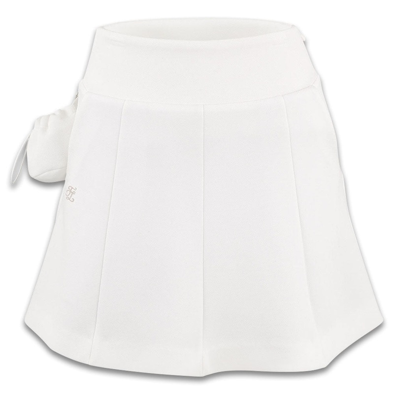 Fairliar Ball Pocket Flare Golf Skirt White – FW24 Women Small