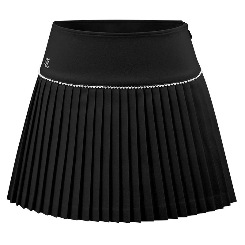 Fairliar Signature Pearl Flare Pleated Golf Skirt Black – FW23 Women Small