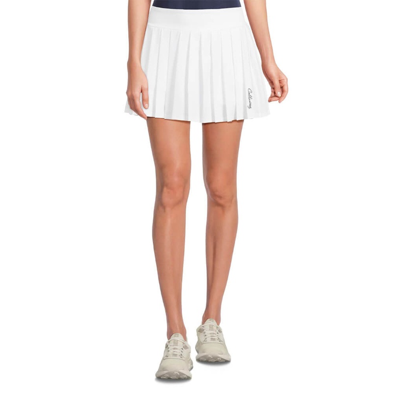 Callaway 16″ High Waist Solid Golf Skort Brilliant White – SP25 Women X-Small