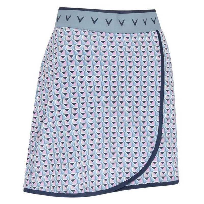 Callaway 17″ Chevron Geo Wrap Golf Skort Flint Stone – SP25 Women X-Small