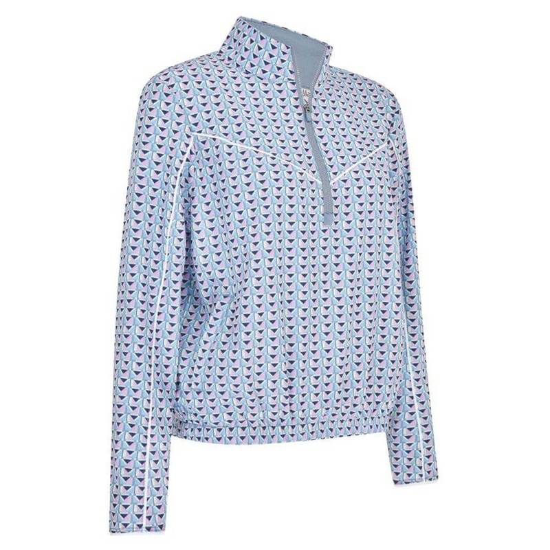 Callaway Lightweight Perforated Woven Cropped 1/4 Zip Golf Pullover Flint Stone – SP25 Women X-Small