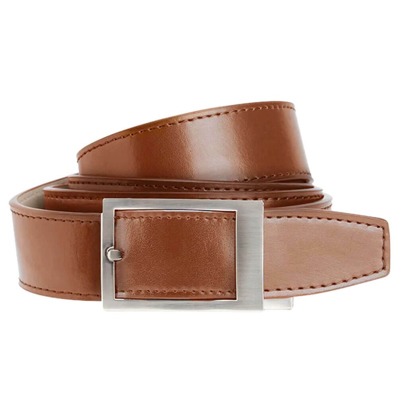 Nexbelt Classic Dress Ratchet Golf Belt Walnut – 25 Men Cut to Fit up to 45