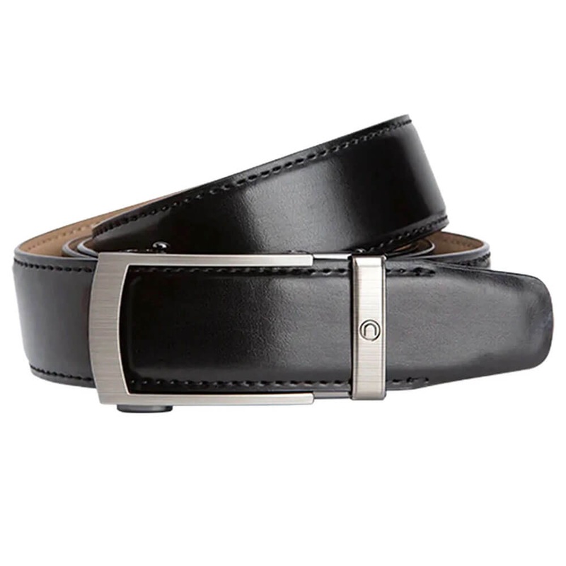 Nexbelt Vetica Dress Ratchet Golf Belt Black – 25 Men Cut to Fit up to 45
