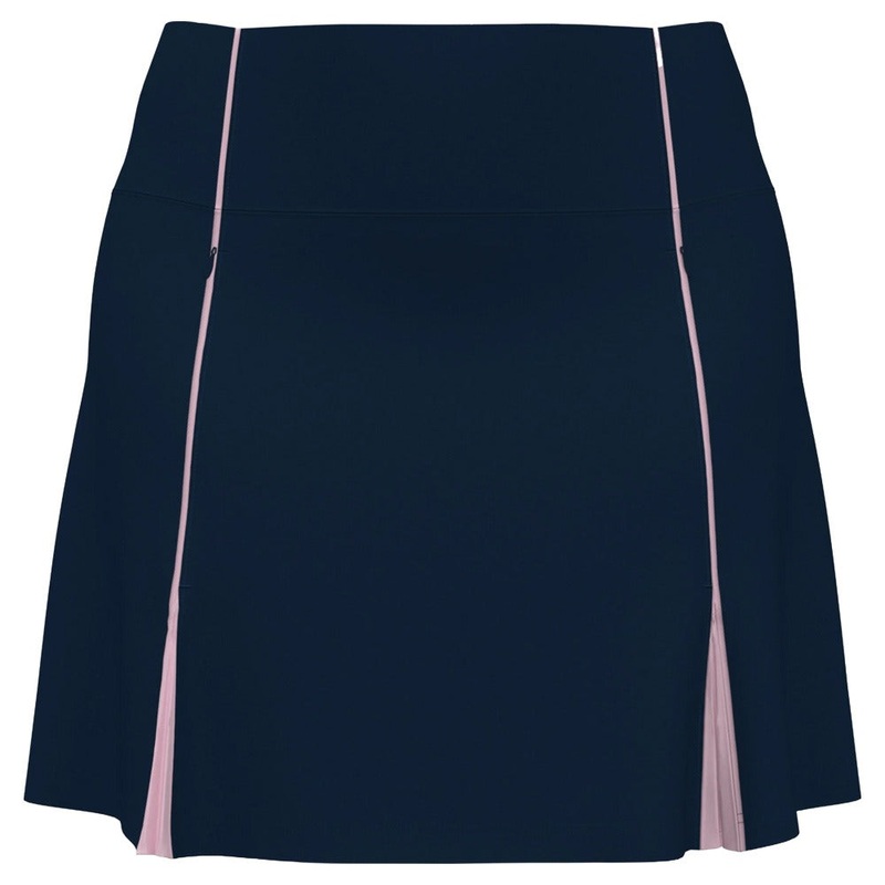 Original Penguin High Waisted Color Block Pleats Golf Skort Black Iris – SP25 Women X-Small