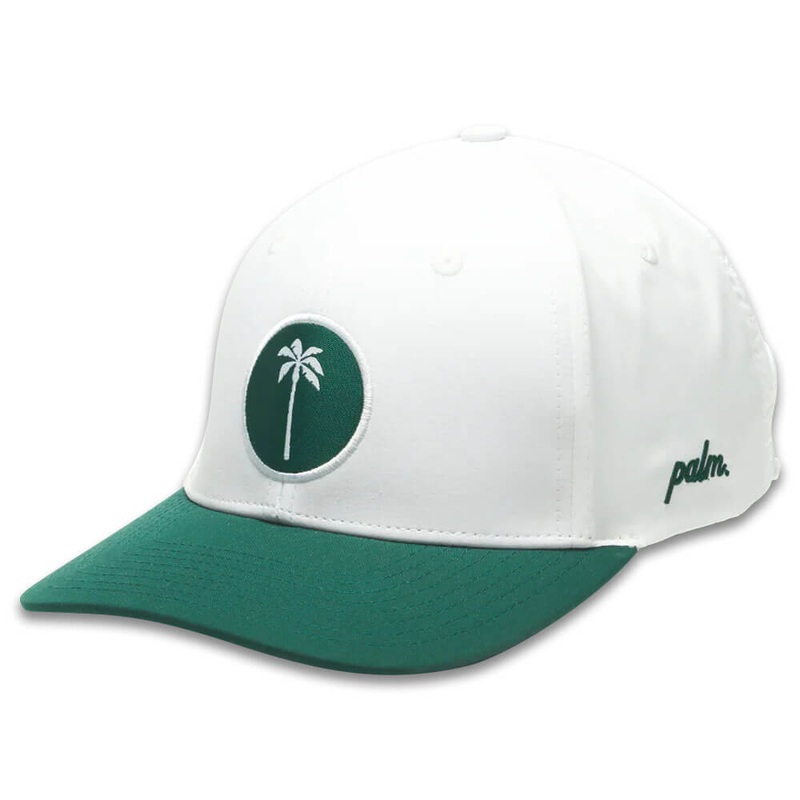 Palm Golf Local Performance Snapback Golf Cap White/Green – SS25 Men One Size Fits All