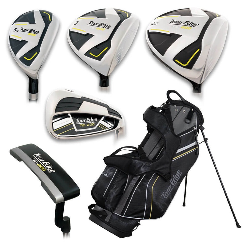 Tour Edge TE-200 Varsity Junior Full Set – 25 Boys Right 10 Clubs + 1 Stand Bag