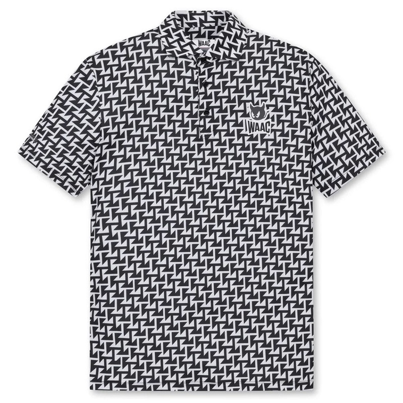 WAAC Arrow Trap Golf Polo Black – SP25 Men Small