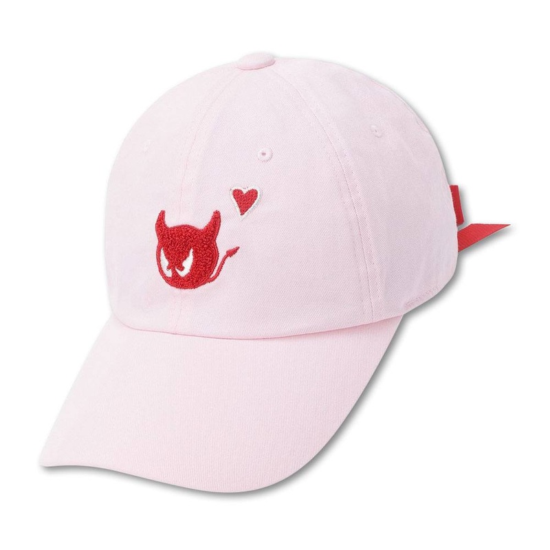WAAC Waacky Point Ribbon Golf Cap Pink – 23 Women One Size Fits All