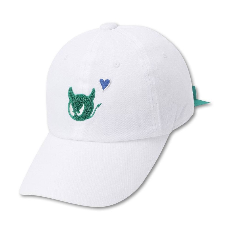 WAAC Waacky Point Ribbon Golf Cap White – 23 Women One Size Fits All