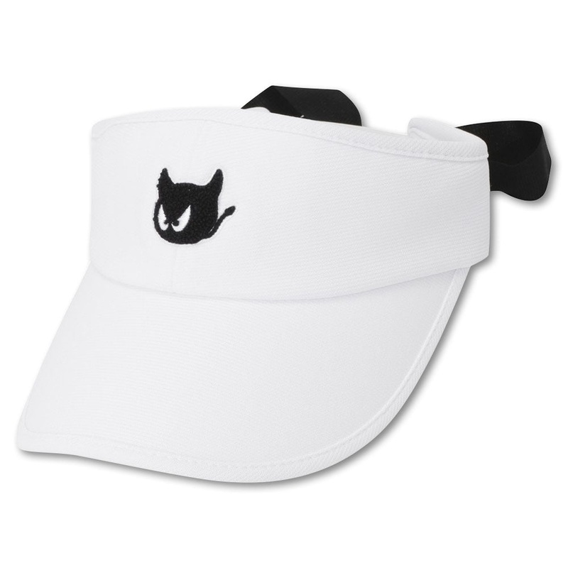 WAAC Waacky Ribbon Sun Golf Visor White – 23 Women One Size Fits All