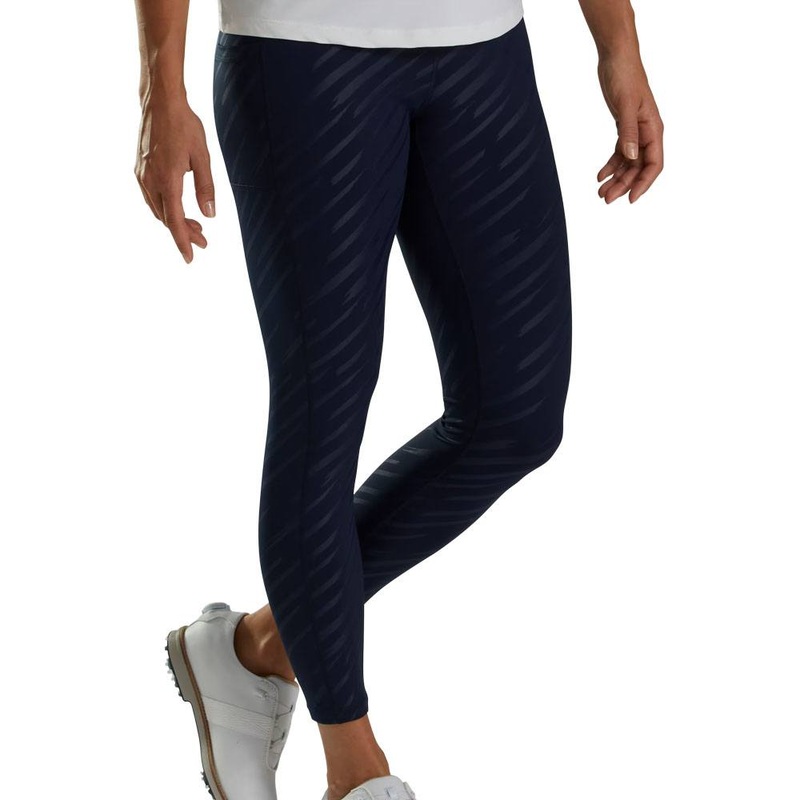 FootJoy Embossed Golf Leggings Navy – SS23 Women X-Small