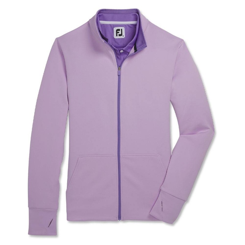 FootJoy Full-Zip Knit Color Block Golf Jacket Purple Cloud – FA23 Women X-Small