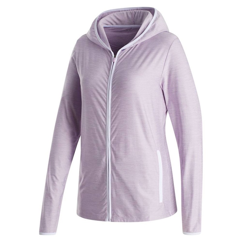 FootJoy Full-Zip Spacedye Hoodie Golf Jacket Purple Cloud – FA23 Women X-Small