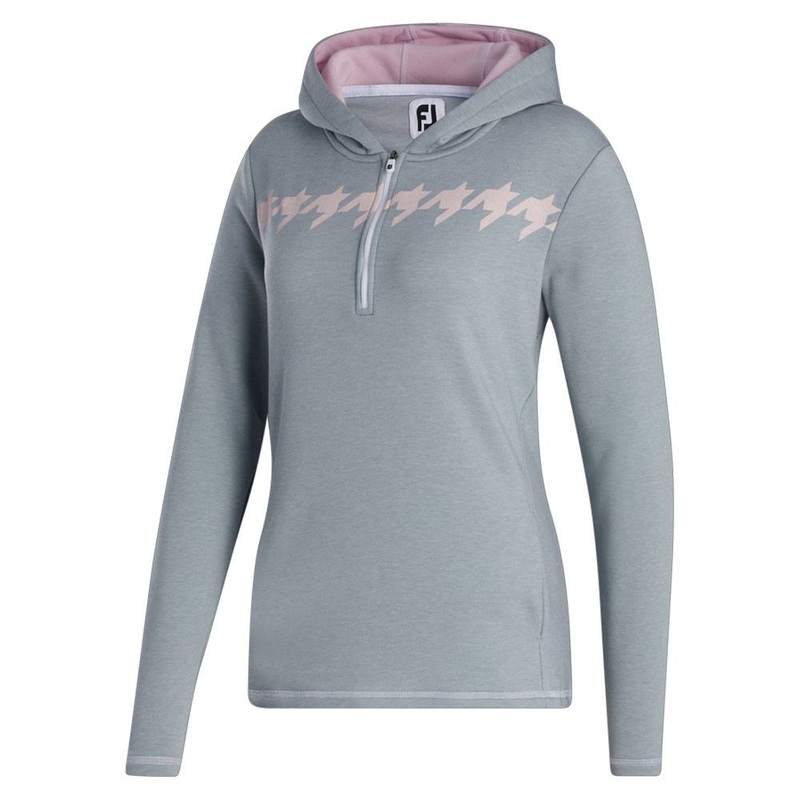 FootJoy Half-Zip Hoodie Golf Jacket Gray Heather – FA23 Women X-Small