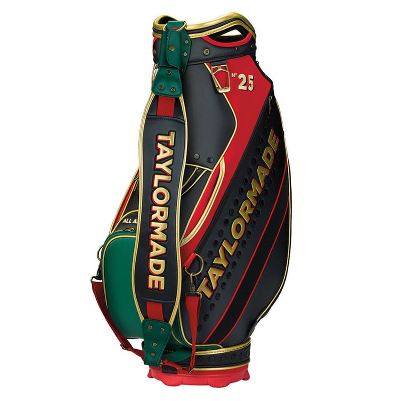 TaylorMade Steam Line Staff Bag – 25 Black/Red/Dark Green