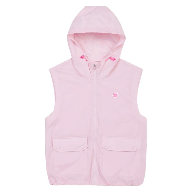 WAAC Zip-Up Hoodie Golf Vest Light Pink – SP25 Women X-Small